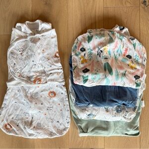 Five ZIGJOY Sleep Sack Swaddles; Size 6-12M